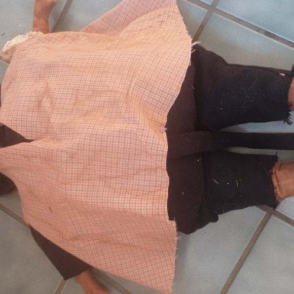 Vintage Rag Doll with Brown Dress - Picture 2 of 3